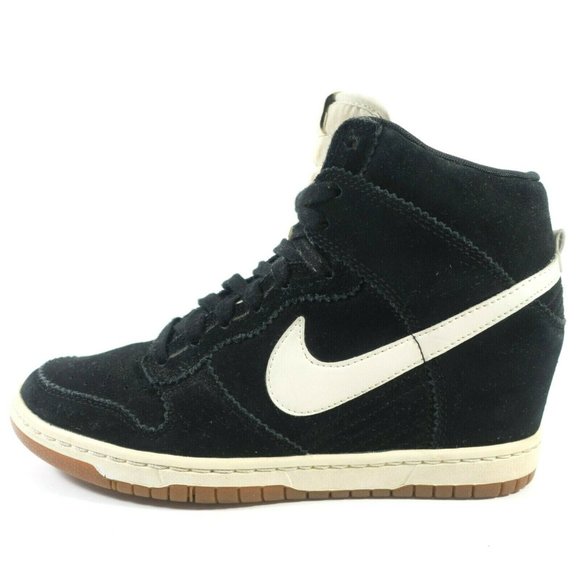 Nike Dunk Sky Hi Hidden Wedge Leather Sneakers - Women's Size 9